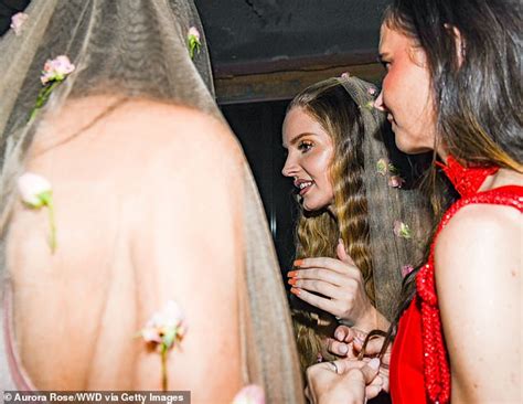 Lana Del Rey Changes Into Nude Alexander McQueen Bustier Gown And Veil To Attend Met Gala