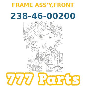 238 46 00200 Komatsu FRAME ASS Y FRONT