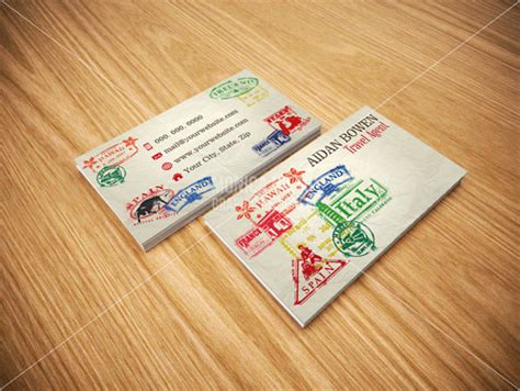 Travel Agency Business Card 11 Examples