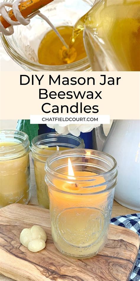 How To Make Beeswax Candles With Raw Beeswax Beeswax Candles Mason