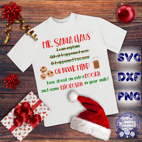 Santa Shirt SVG Funny Christmas Shirt Instant Download - Etsy