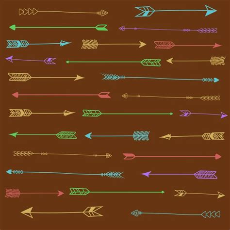 Hand Drawn Vintage Arrows Stock Vector Image By Royalty