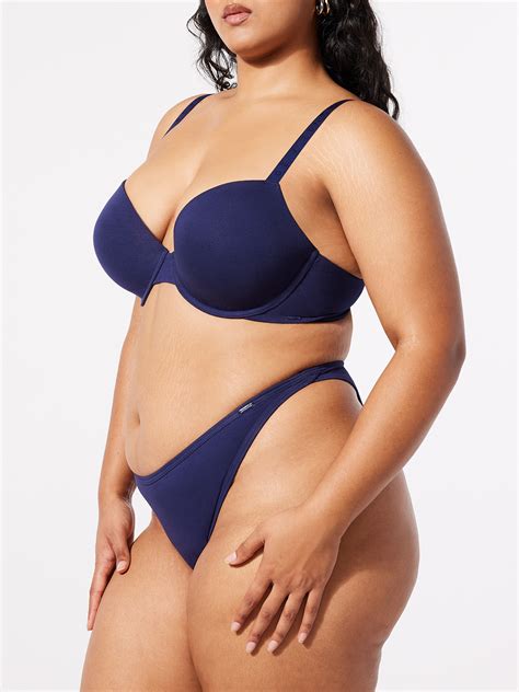 Cotton Essentials String Bikini Panty In Blue Savage X Fenty France