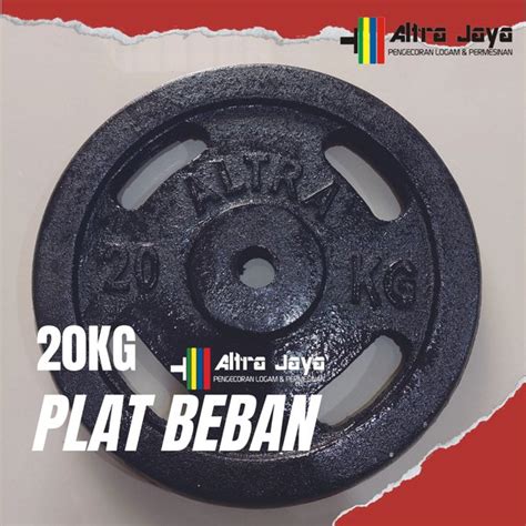 Jual Plat Barbel Kg Plate Barbell Besi Kg Lempengan Beban Dumbbell