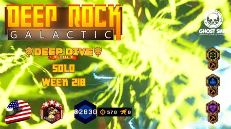 Deep Rock Galactic Solo Engineer Elite Deep Dive Week