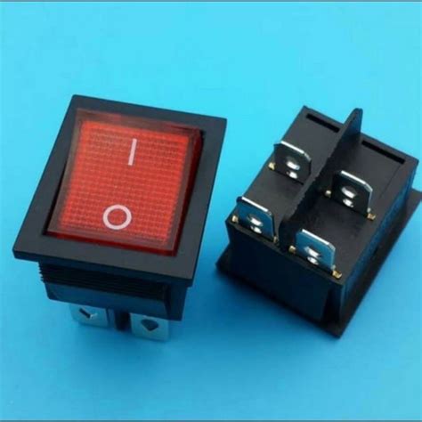 Jual Saklar On Off Lampu Besar Kaki Pin Merah Switch Shopee Indonesia