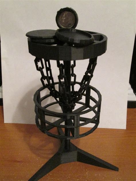 Desktop Disc Golf Basket By T0wer Disc Golf Basket Disc Golf 3d
