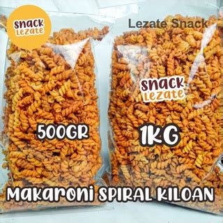 Jual Makroni Spiral Pedas Balado 1 KG Kiloan Murah Enak Makaroni