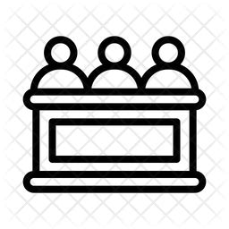 Jury Icon - Download in Line Style