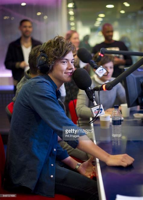 Harry Styles Of One Direction Pictured During An Interview On Capital