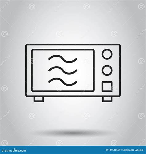 Ic Ne Plate De Vecteur De Micro Onde Illustrat De Logo De Symbole De