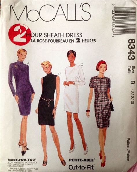 Sheath Dresses Pattern Fitted Sheath Dress Dress Patterns Pattern