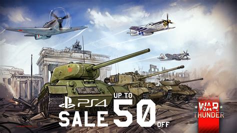 War Thunder on Twitter: "PS4 players rejoice! Up to 50% sale for Allied vehicles in PS4 store ...