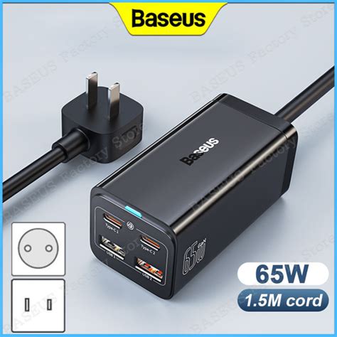 Baseus W Wall Charger Gan Pro Pd Fast Charging Desktop Powerstrip