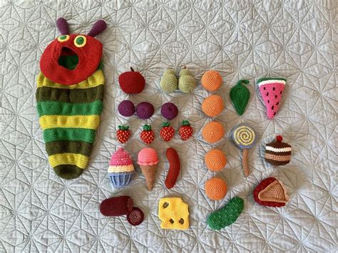 Crochet Pattern Very Hungry Caterpillar Etsy In Crochet