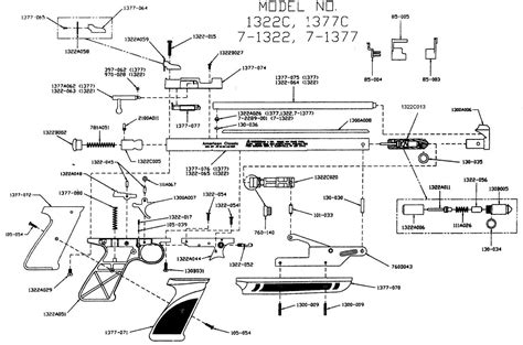 Crosman Model 1377 Parts Diagram Crosman 1377 Parts Diagram