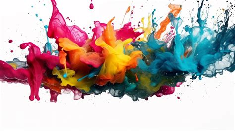 Ink Splash Colorful Background, Colorful Background, Ink, Beautiful Ink ...