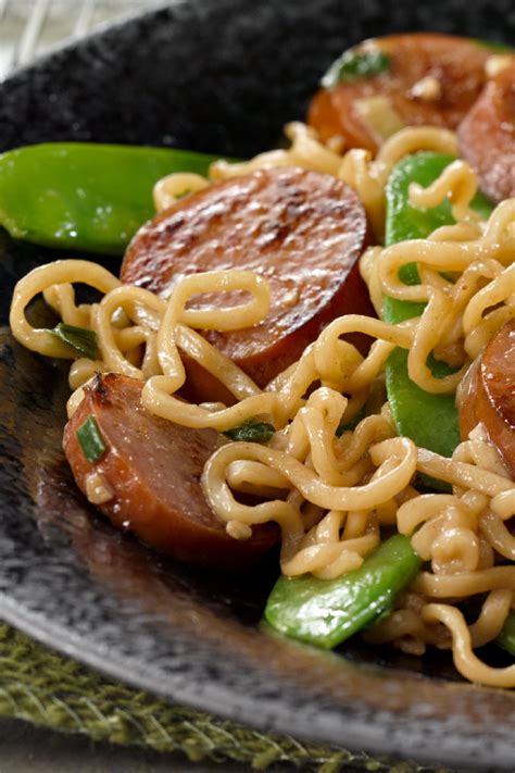 Sausage And Ramen Noodle Stir Fry This Dorm Room Classic Is Graduating Ditch The Seasoning