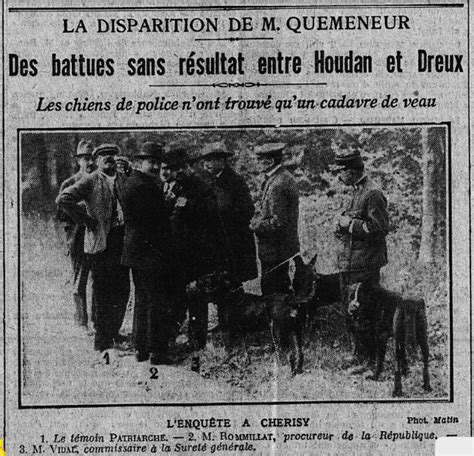 Affaire Seznec Lundi 2 Juillet 1923 Recherches à Chérisy Audition D