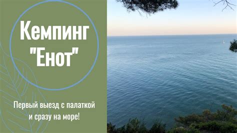 3 Отдых с палаткой на Черном море Кемпинг Енот Первый выезд с