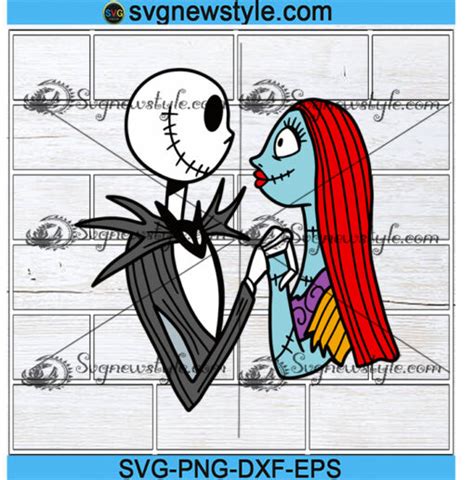 Jack And Sally SVG Valentine Day Love Svg Jack Sally Boogieman Svg