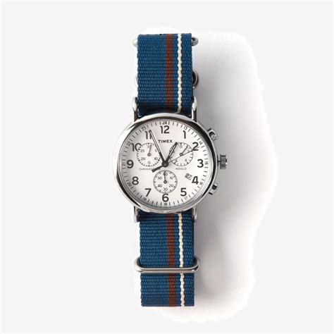 Timex Weekender Chronograph Watch Nylon Strap Bespoke Post
