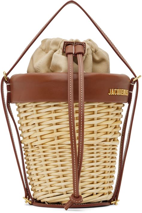 Jacquemus Beige Brown Le Raphia Le Panier Seau Bag Jacquemus