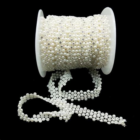 Yards Diy Crafts Supplies Beads Half Pearl Beads Crystal Round Bead