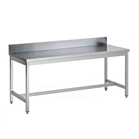 Table Soud E Bords Droits Adoss E En Inox Aisi P Mm