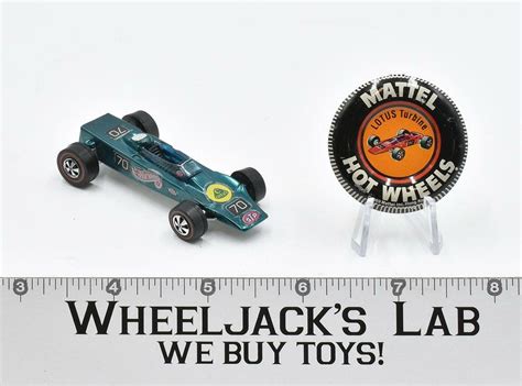 Lotus Turbine Aqua With Button 1969 Redline Hot Wheels Mattel Vintage RL Wheeljack S Lab