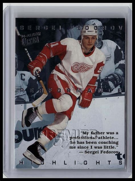 1994-95 Ultra #2 Sergei Fedorov Sergei Fedorov Highlights - Premier OJV