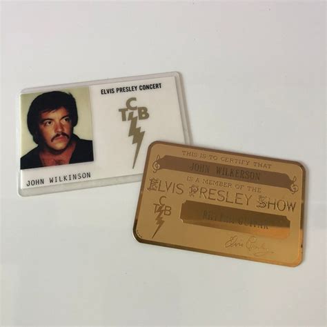 Elvis Presley All Area Backstage Pass Gold Plated Elvis Catawiki