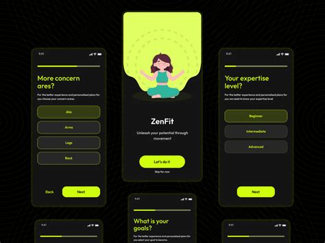 Zenfit Fitness App Ui Kit Figma Community