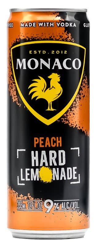 Monaco Peach Hard Lemonade Cocktail 12oz Can Legacy Wine And Spirits