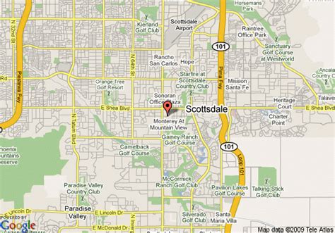 Printable Map Of Scottsdale AZ