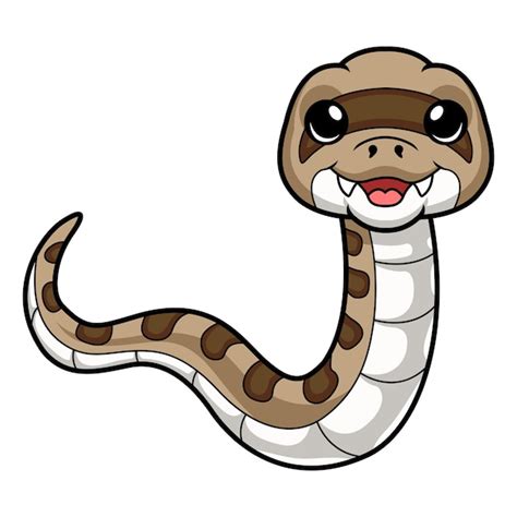 Cute Dibujos Animados De Serpiente Gopher Feliz Vector Premium The