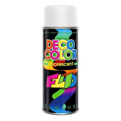 Vopsea Fluorescenta Spray Fluorescent Alb 400 Ml Deco Color EMAG Ro