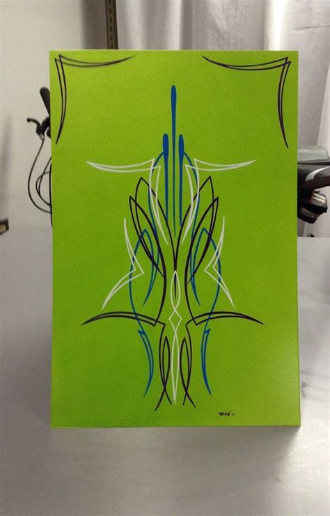Pinstriping Panel By Vané Pinstriping Purple Blue And White
