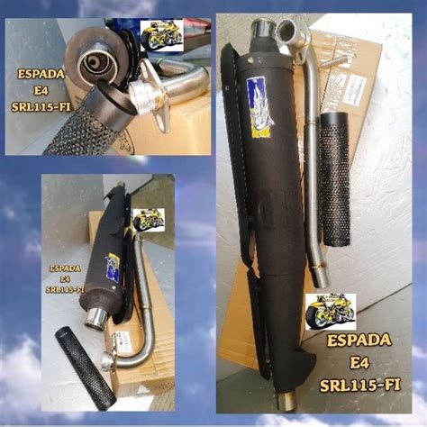 Espada Exhaust Pipe Racing E4 Lagenda115 Fi Srl115 Fi Lagenda115 Srl115 28mm Shopee Malaysia