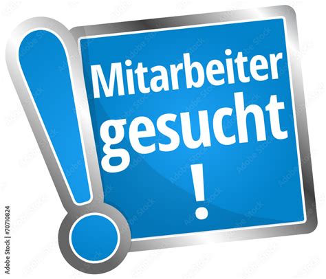 Mitarbeiter Gesucht Stock Vektorgrafik Adobe Stock