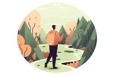 Young Man Lost Forest Stock Illustrations 152 Young Man Lost Forest