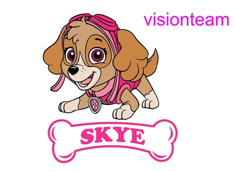 Paw Patrol Skye Svg Skye Paw Patrol Paw Patrol Birthday Svg Etsy