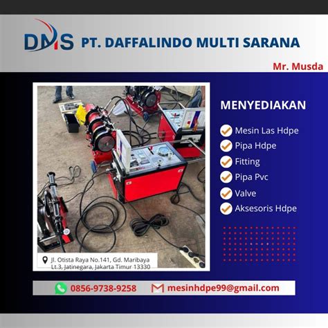 Jual Mesin Las Hdpe Hydraulic Butt Fusion Welding Machine Shd