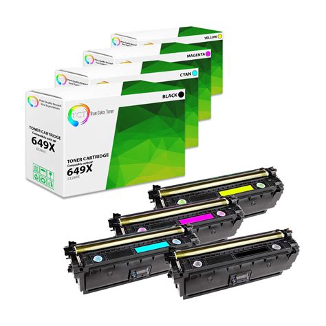 Tct 4pk 649x 648a Toner Set Ce260x Ce261a Ce262a Ce263a For Hp Lj