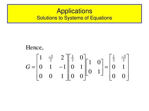 Ppt Generalized Inverses Of Rectangular And Singular Square Matrices