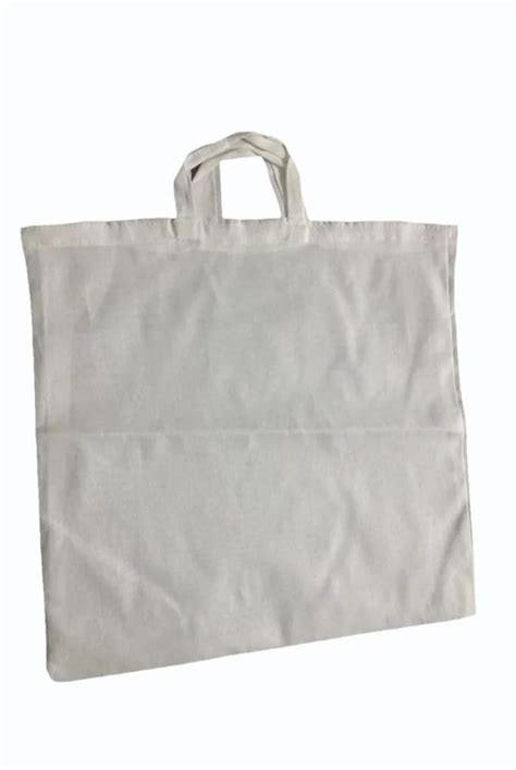 Loop Handle 5 Kg White Cotton Plain Shopping Bag At Rs 10 Bag In