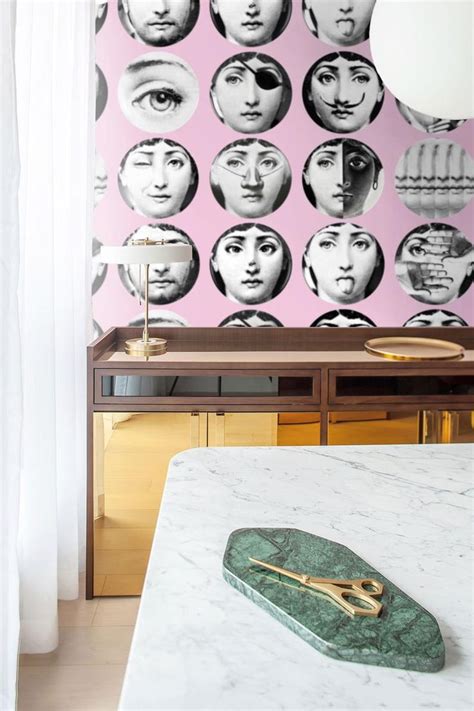 Tapeta niestandardowa Tapeta Tapeta płyty Fornasetti Etsy Hogar Ideas