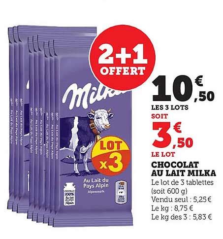 Promo Chocolat Au Lait Milka Chez Hyper U Icatalogue Fr