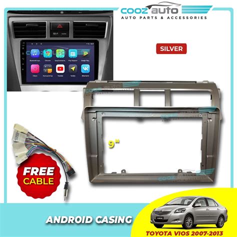 Toyota Vios Silver Dashboard Audio Android Player Radio Fm