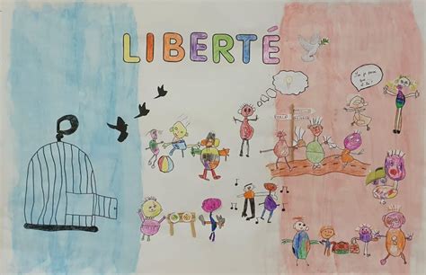 J écris ton nom Liberté École Saint Jean le Baptiste Valréas